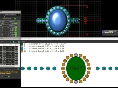 Opal Engagement Ring For Women 3d Print Model Free 3D print model