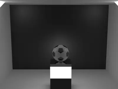 High-poly Football Ball 3D model