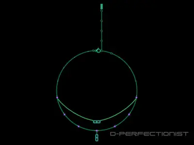 Messika Move Uno 18K Yellow Gold Diamond 2-Chain Necklace  3D print model