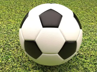 soccer ball Low-poly 3D model