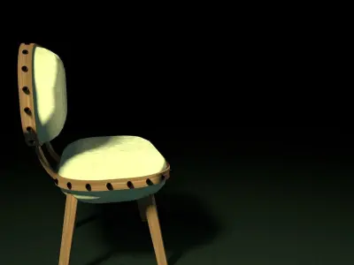 Green dutchess in solidarity in a moldy room 3D model