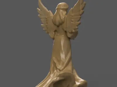 angel for christmas decoration candle holder 003 3D print model