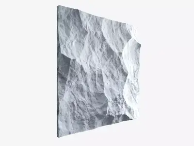 203-RockPanel piece of rock on wall 3D model