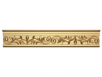 Cornice Decoration Molding 07 Low-poly 3D model