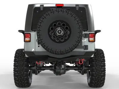 Jeep Wrangler Rubicon Fab Fours 2018 3D model