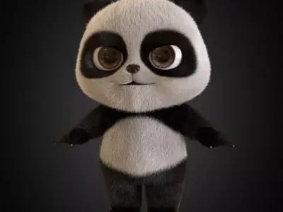 Cartoon Panda 3D model purchase