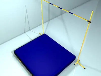 high jump 01 3D model