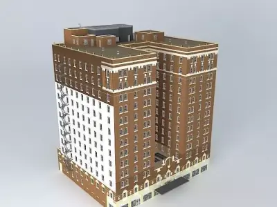 Old Hotel Free 3D model