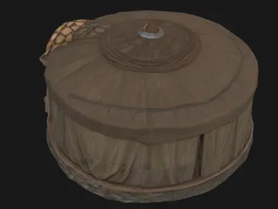 Enchanted Yurt  A Mystical Nomadic Shelter 3D model