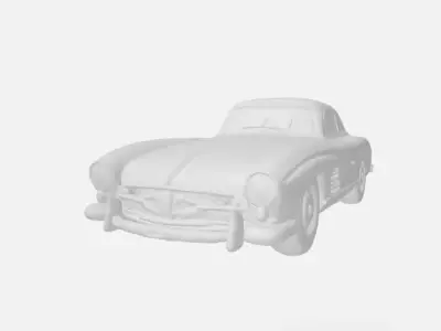1956 Mercedes-Benz 300SL Gullwing Coupe 3D print model