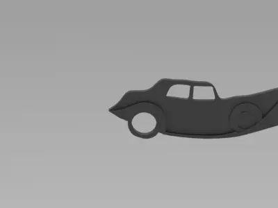 Keychain 3D Print Model car Free 3D print model