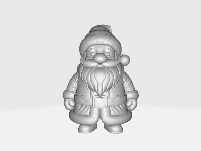 Adorable Santa Claus Festive Christmas Decoration 3D print model