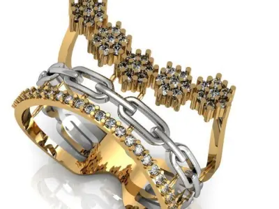 daimond ring 3D print model