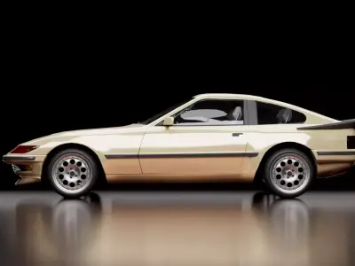 80s 90s Generic GT Coupe Low-poly 3D model