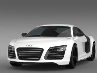 Audi R8 V10plus 2013  3D model
