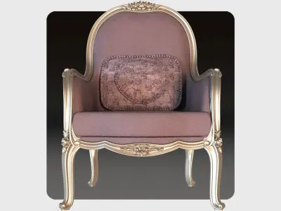 Carved sofa for cnc 13 3D model