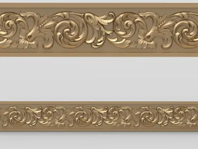 10 models stl file cornice for cnc 3D print model