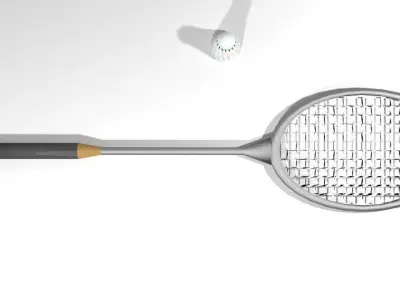 Sport Equipment - Badminton 3D model