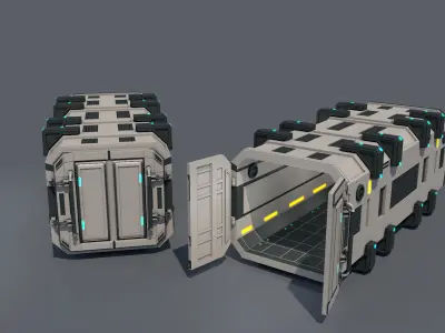 Sci Fi Container 3D model