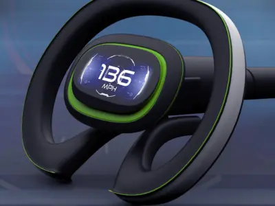 Steering concept 3D model