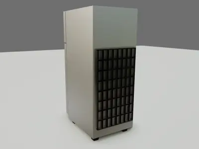 Fridge - Freezer - Refrigerator - Inox - Geladeira Low-poly 3D model
