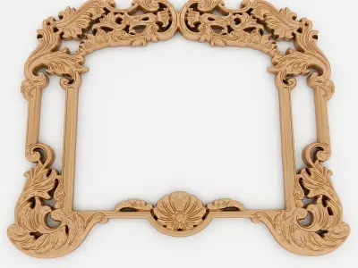 Frames for mirrors and paintings 22 pieces Set-2 3D model