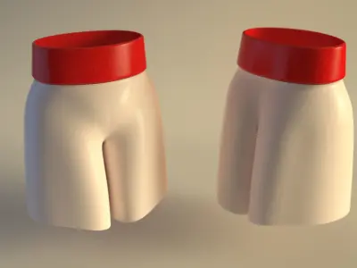 SPORT---BOXE---Short skirt 3D model