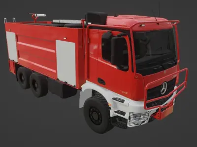 Mercedes Arocs 6x6 Firetruck 3D model