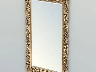 Rectangle mirror frame 013 3D model