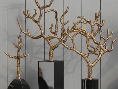 Decor Set 5 starfish 3D model