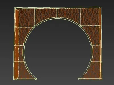 Wedding Backdrop Arch Design Low-poly 3D model