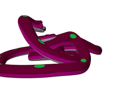 Snake Low-poly 3D model get