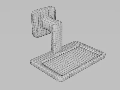 Soap Dish Wall mounted 3D model