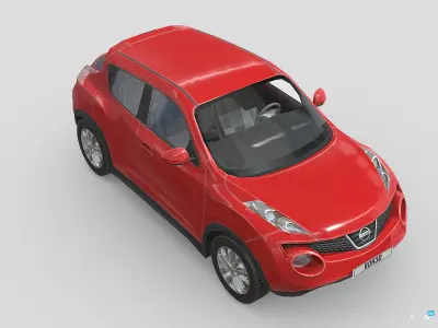 Nissan Juke 2011 Low-poly 3D model