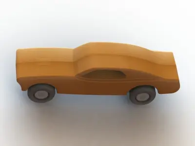 Block car 3D print model