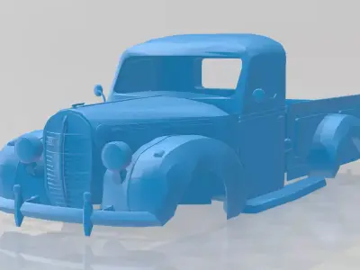 1938 Vairogs Pickup Truck - Body Car Model 3D print model