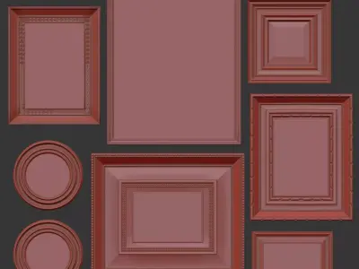  Vintage Curiosity Wall Set 002 3D model