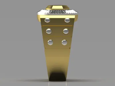 man diamond ring mr0136 3D print model