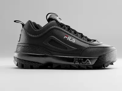 Fila Disruptors 2 Black 3D model