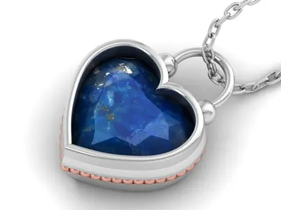 Pendant Necklace 3D print model 8