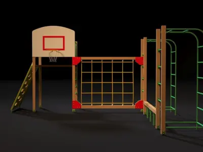 Sports complex 9 3D model