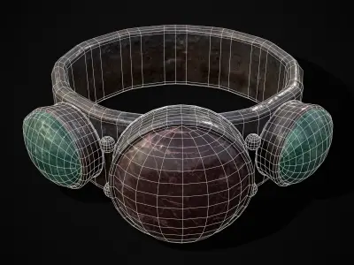 Iron Ring  Free low-poly 3D model