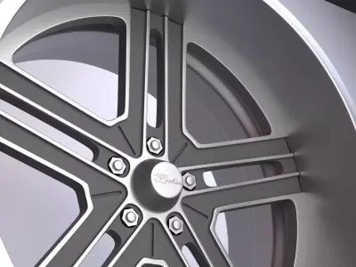 Raceline 406 OUTBREAK Wheels  Low-poly 3D model