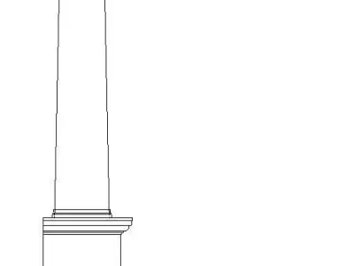 classic column parametric Free 3D model