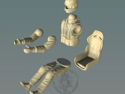 RC Racing Boat Pilot 3D print model