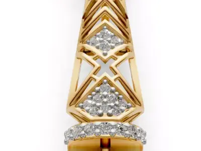 Geometric Grace pendant for women 3D print model