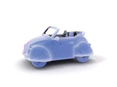 Vibrant Convertible model pack Low-poly 3D model