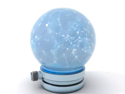Glowing Network Sphere Lamp Model Pack Low-poly 3D model