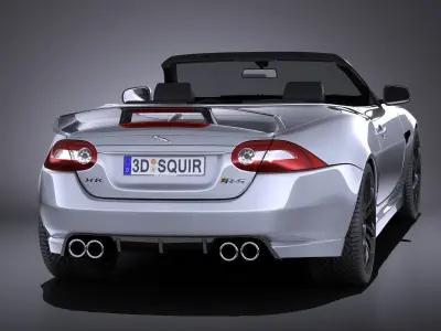Jaguar XKR-S Convertible 2014 VRAY 3D model