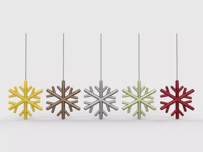  Snowflake Ornament  3D model